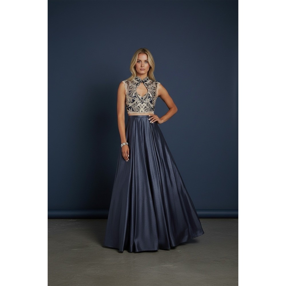 Alyce Paris Nude Illusion Two piece formal dress Size 6